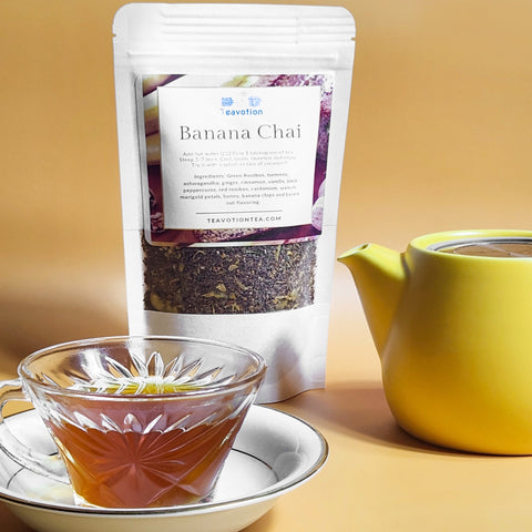 Banana Chai with Teapot
